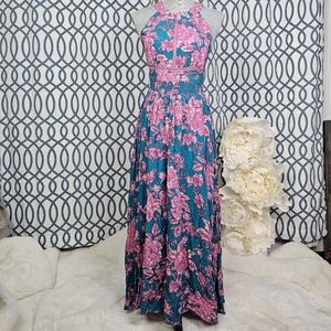 Anthropologie maxi floral dress